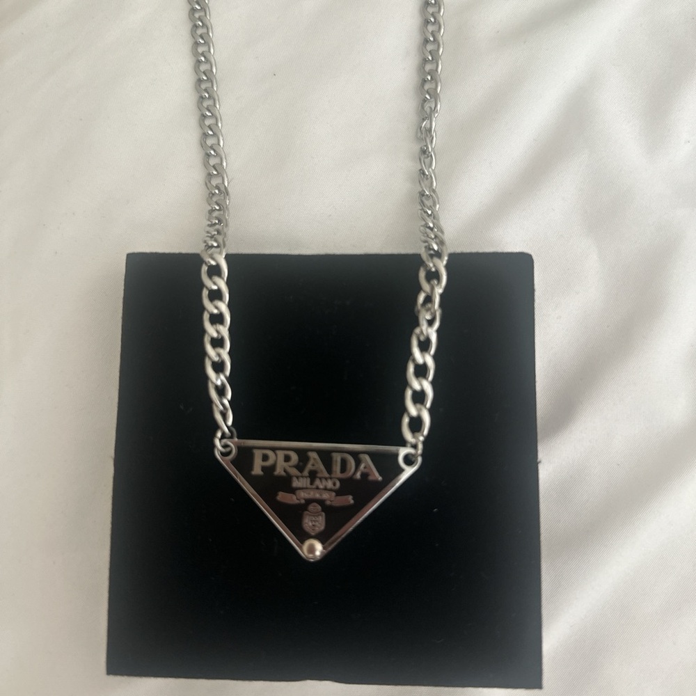 Vintage designer prada necklace chain for men and women